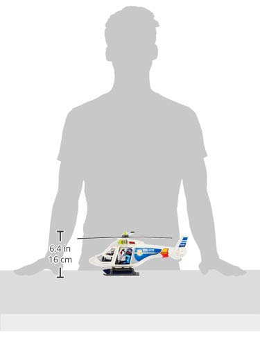 Playmobil- Autre Hélicoptère de Police avec projecteur de, 6921, Multicolore, Norme