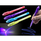 iZoeL Lot de 14 crayons à encre invisible avec lumière UV Cadeau d’anniversaire idéal pour les enfants 7 couleurs assorties - Version Allemande