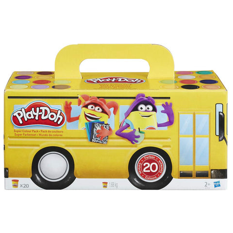 Play-Doh – 20 pots de Pate A Modeler - Super couleurs - 84 g chacun