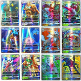 Flyglobal Carte de Pokemon Jeux de Cartes 100 Pcs Cartes GX95+MEGA5, GX Mega Flash Cartes, Cartes à Collectionner Jeu de Cartes Amusant pour Enfants (GX95+MEGA5)