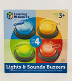 Learning Resources Buzzers Sons/Lumière - Jeu de 4