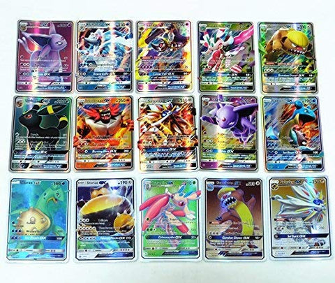 Carte Pokemon Sun and Moon (Soleil et Lune) - Carte rare 60 pcs GX Card, meilleur cadeau