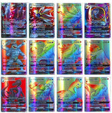 Flyglobal Carte de Pokemon Jeux de Cartes 100 Pcs Cartes GX95+MEGA5, GX Mega Flash Cartes, Cartes à Collectionner Jeu de Cartes Amusant pour Enfants (GX95+MEGA5)