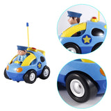 FPVRC Voiture Télécommandée RC Camion de Police/Course Jouet pour les Bébés et les Enfants (Bleu)