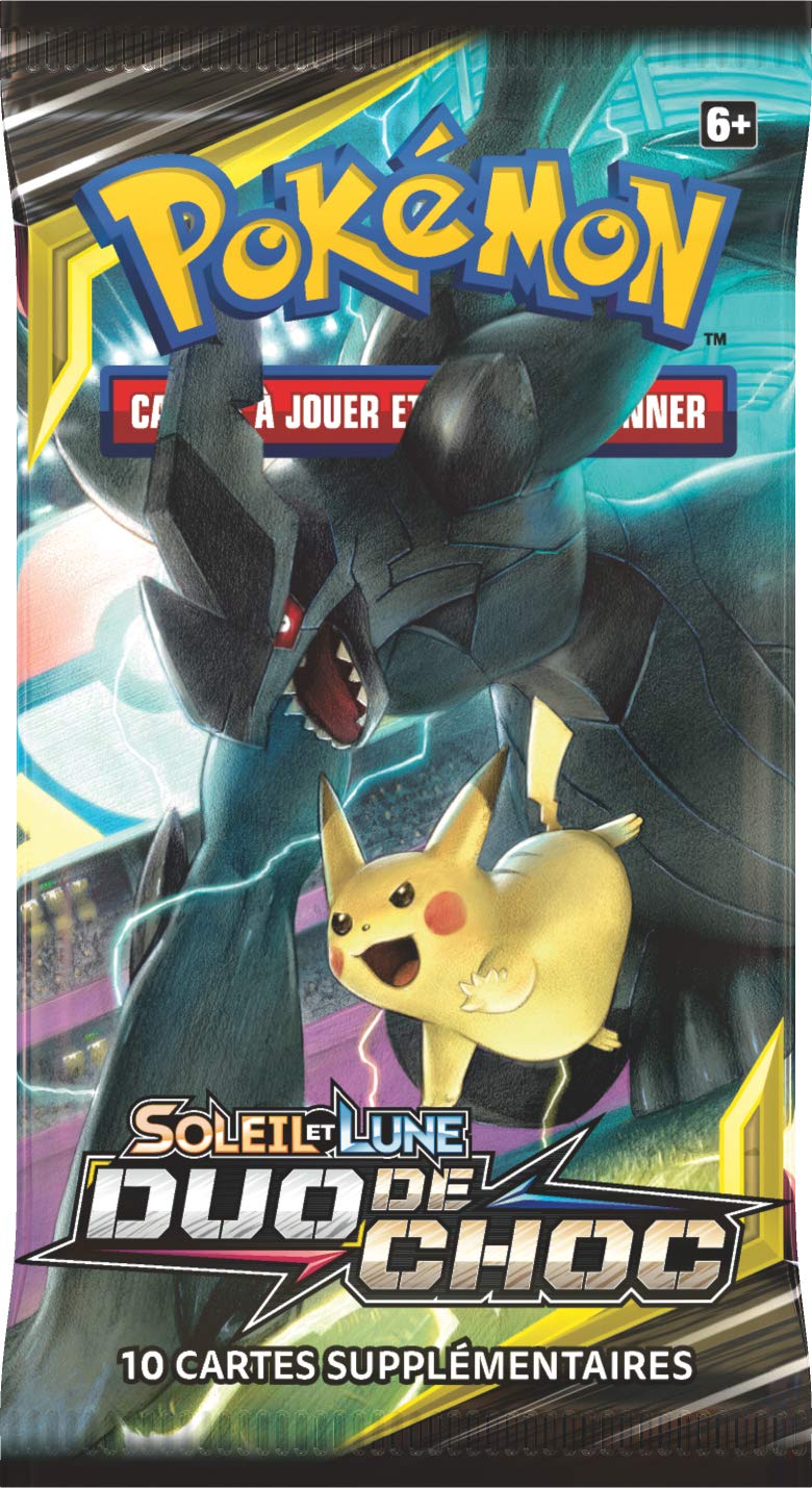 Pokemon- Modèle aléatoire Booster Soleil et Lune-Duo de Choc (SL09), POSL902, Cartes à Collectionner