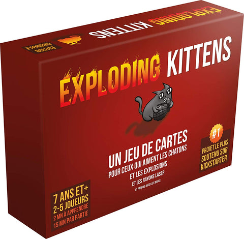 Asmodee- Exploding Kittens, EKEK01FR, Jeu de Cartes