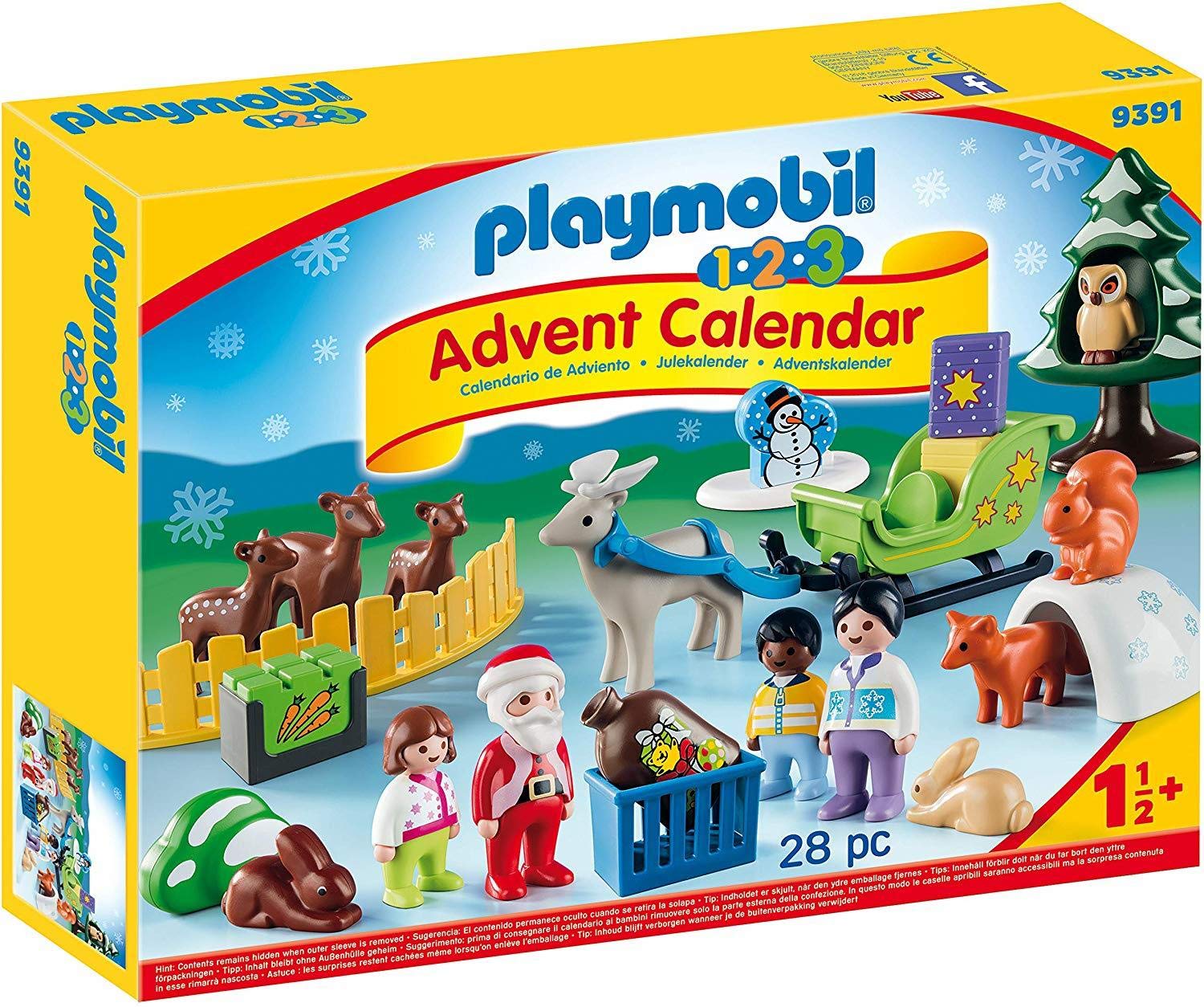 Playmobil Calendrier Avent 1.2.3 'Père Noël Animaux forêt, 9391