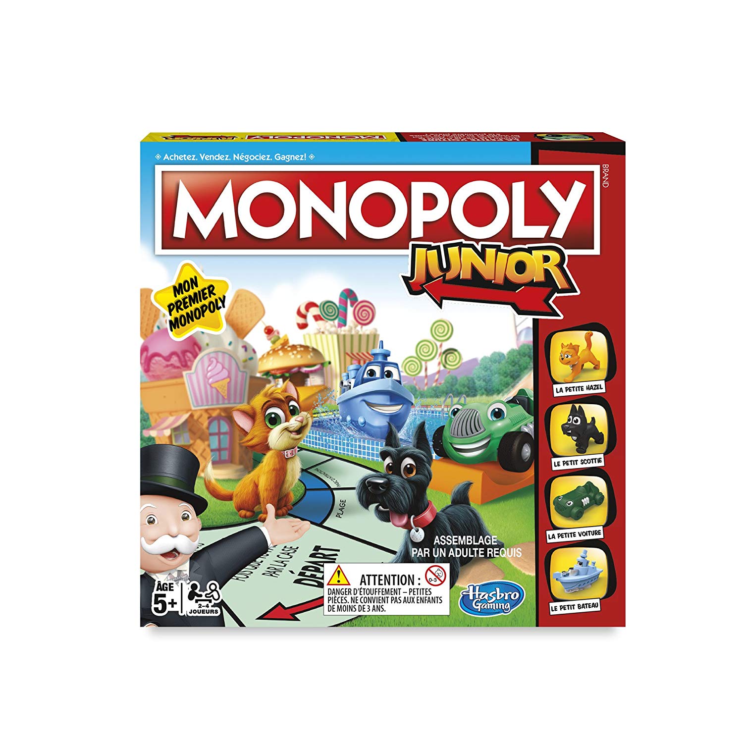 Monopoly - Jeu de societe Monopoly Junior - Jeu de plateau - Version française