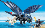 Playmobil - Krokmou et Harold avec bébé dragon - 70037