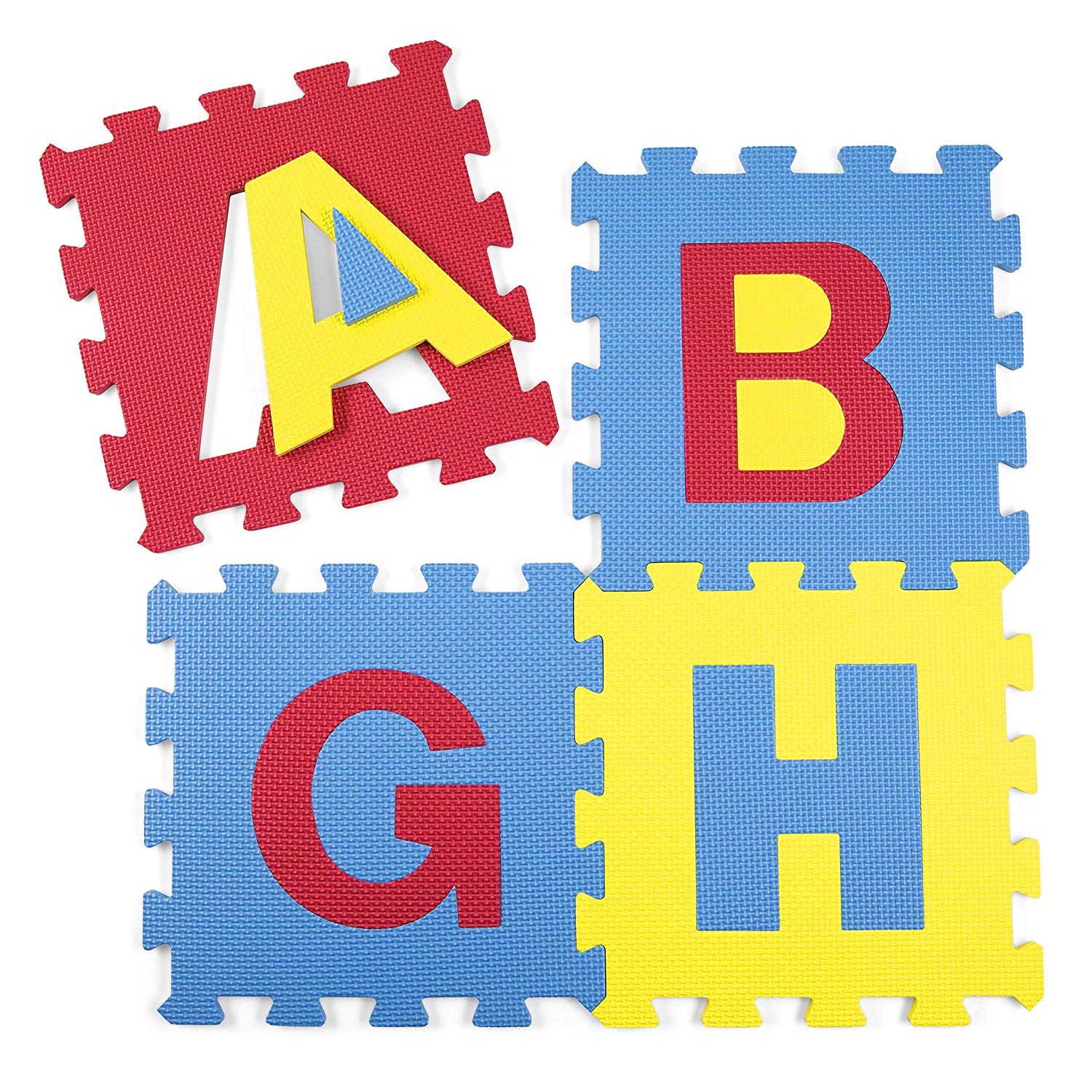 KIDUKU Puzzle Tapis Mousse Bébé, 86 Pièces, Tapis de Jeu Très Résistant pour Enfants, Alphabets & Chiffres