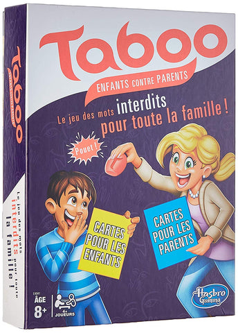 Taboo - Jeu de societe Taboo Enfants contre Parents - Jeu de réflexion - Version française