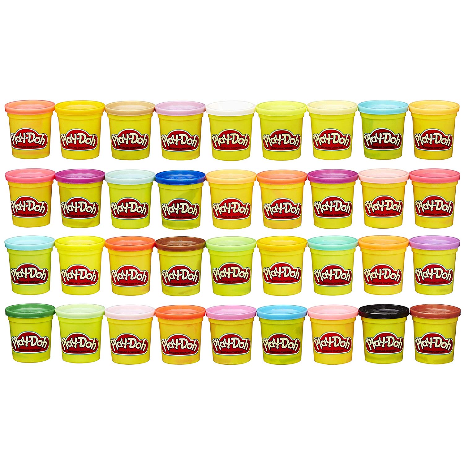 Play-Doh - 36 pots de Pate à Modeler - Couleurs Multiples - 85 g Chacun