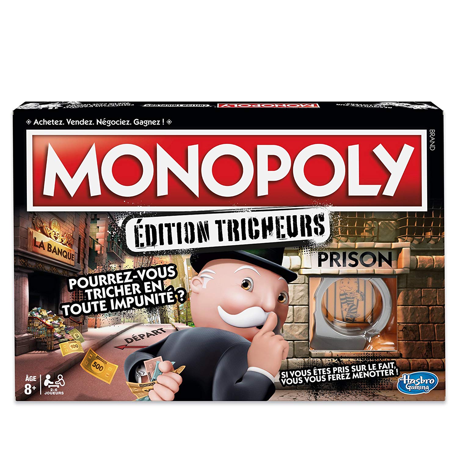 Monopoly Tricheurs - Jeu de societe - Jeu de plateau - Version française
