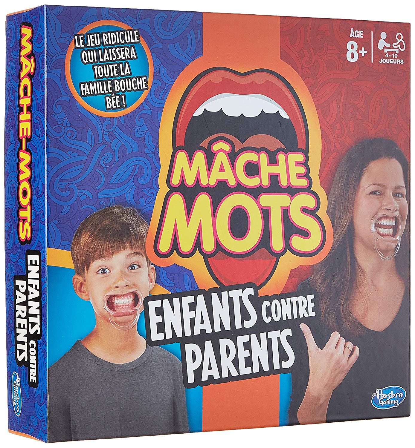 Mâche-Mots - Jeu de societe Mâche-Mots Enfants Contre Parents - Jeu drole de rapidité - Version française