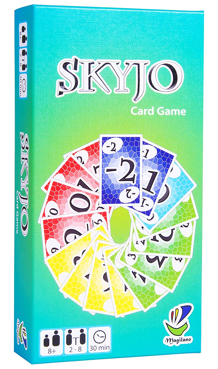 SKYJO, de Magilano - Le tout nouveau jeu de cartes pour les petits et les grands. Un jeu de société idéal pour se divertir et passer des soirées amusantes avec des amis et en famille.