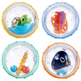 Munchkin - Jouets flotteurs de bain, bulles, lot de 4