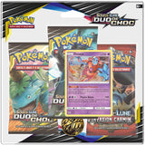 Pokemon- Modèle aléatoire Soleil et Lune-Duo de Choc (SL09) -Pack 3 boosters, 3PACK01SL09, Cartes à Collectionner