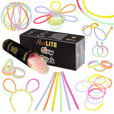 Lot de 100 bracelets fluorescents lumineux Glow - Couleurs assorties